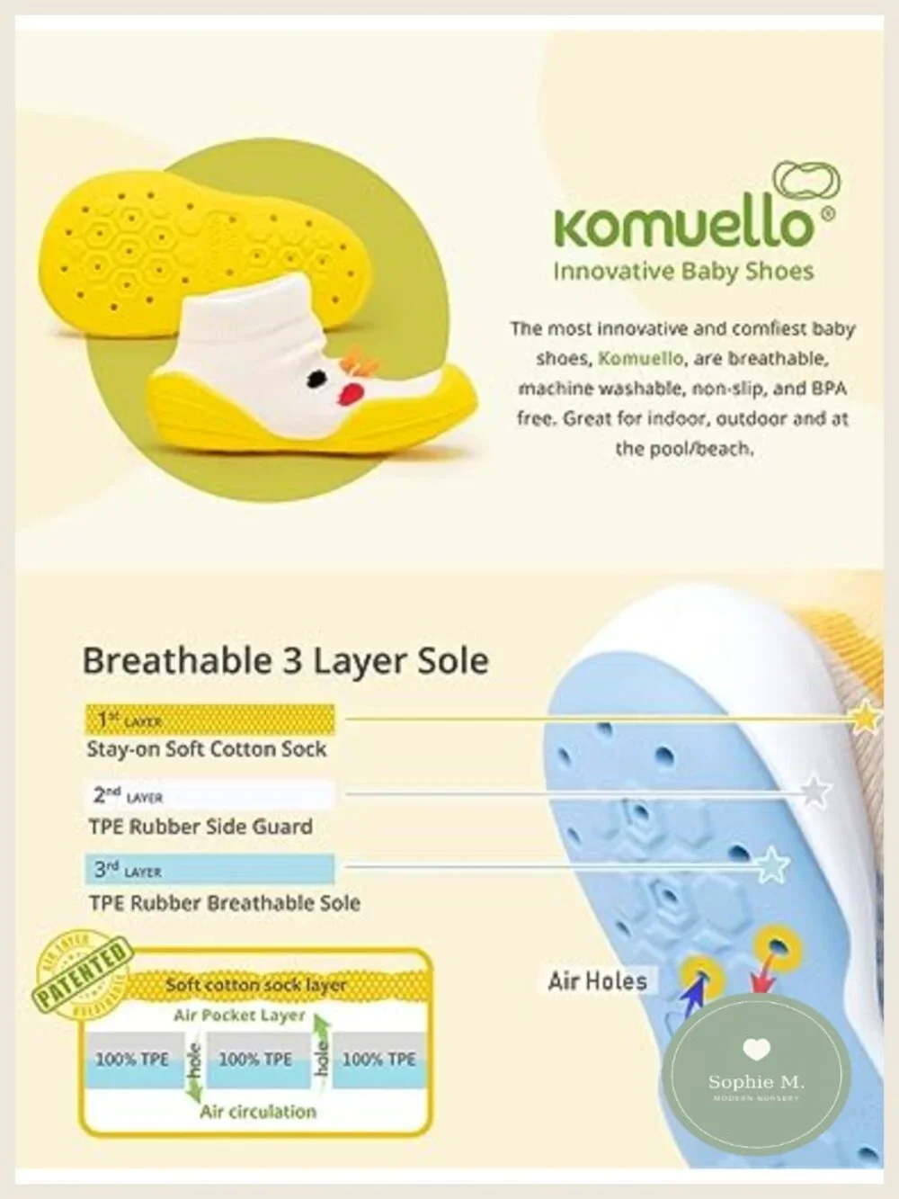 Toddler Sock Shoes for Girls – Breathable Non-Slip Air Cushion Sneakers